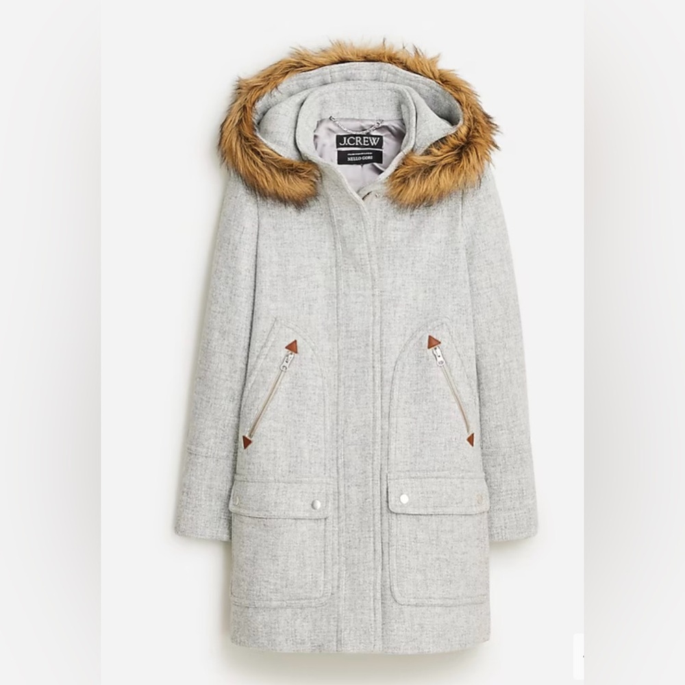 NWT J. Crew Hooded Chateau Parka